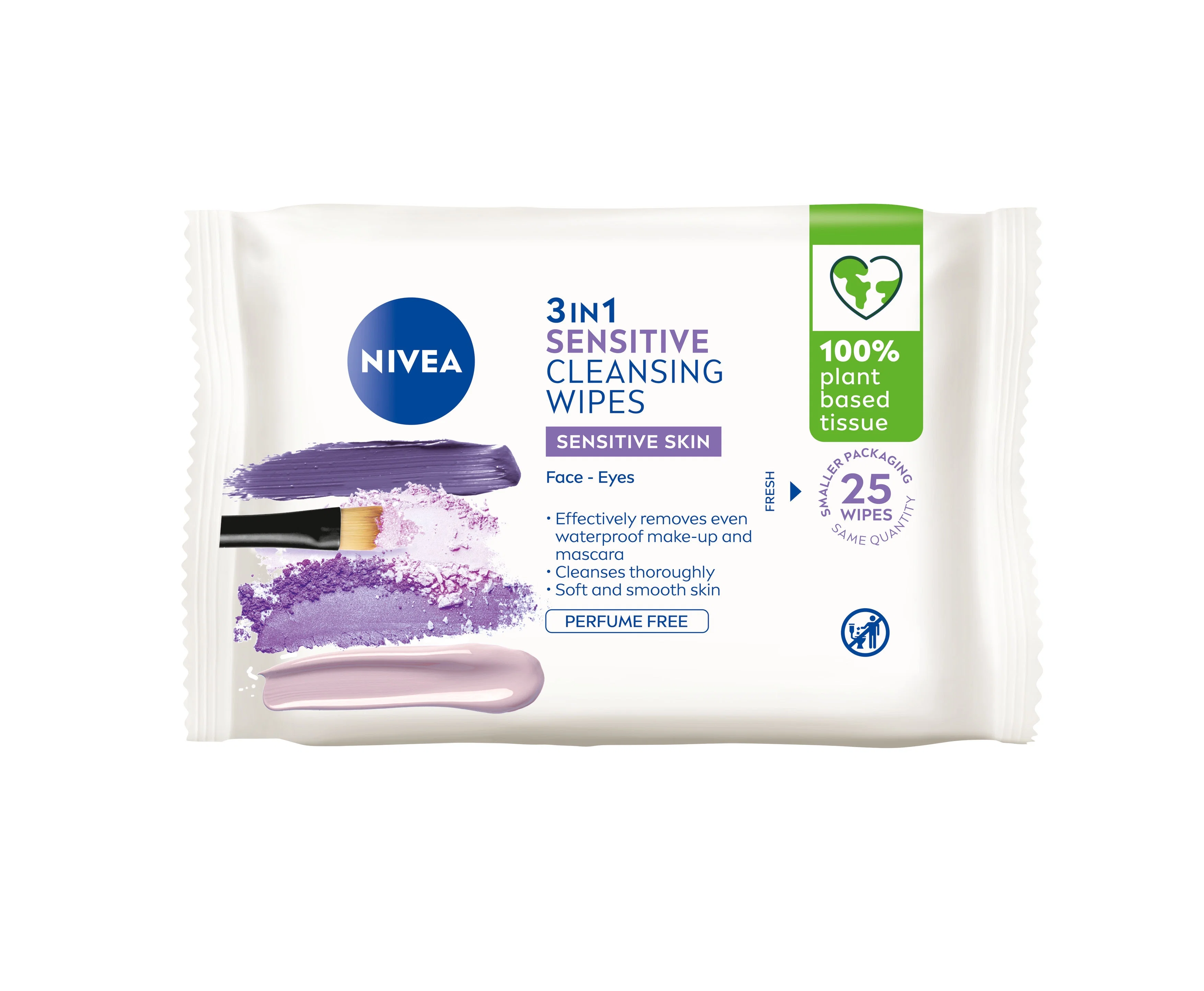 Biodegradable Cleansing Wipes Sensitive Skin 25 stk