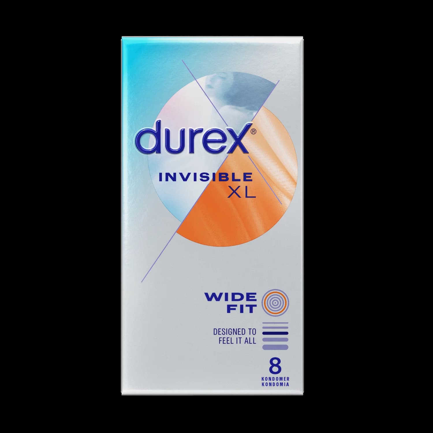 Durex Invisible XL smokkar 8 stk í pk