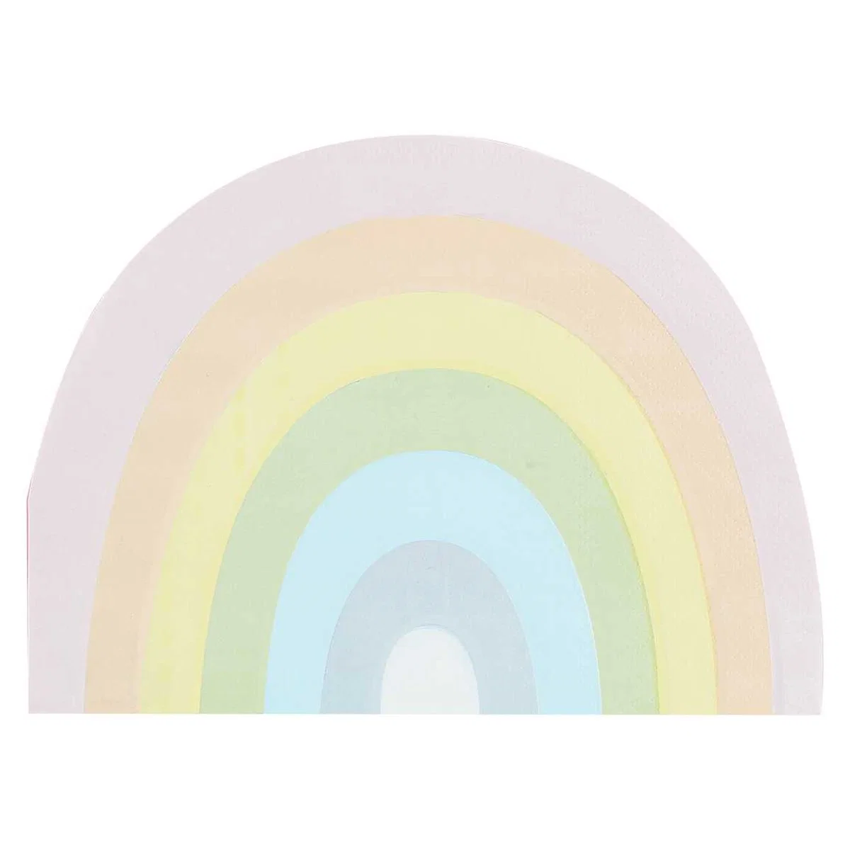 Pastel Regnboga Servíettur