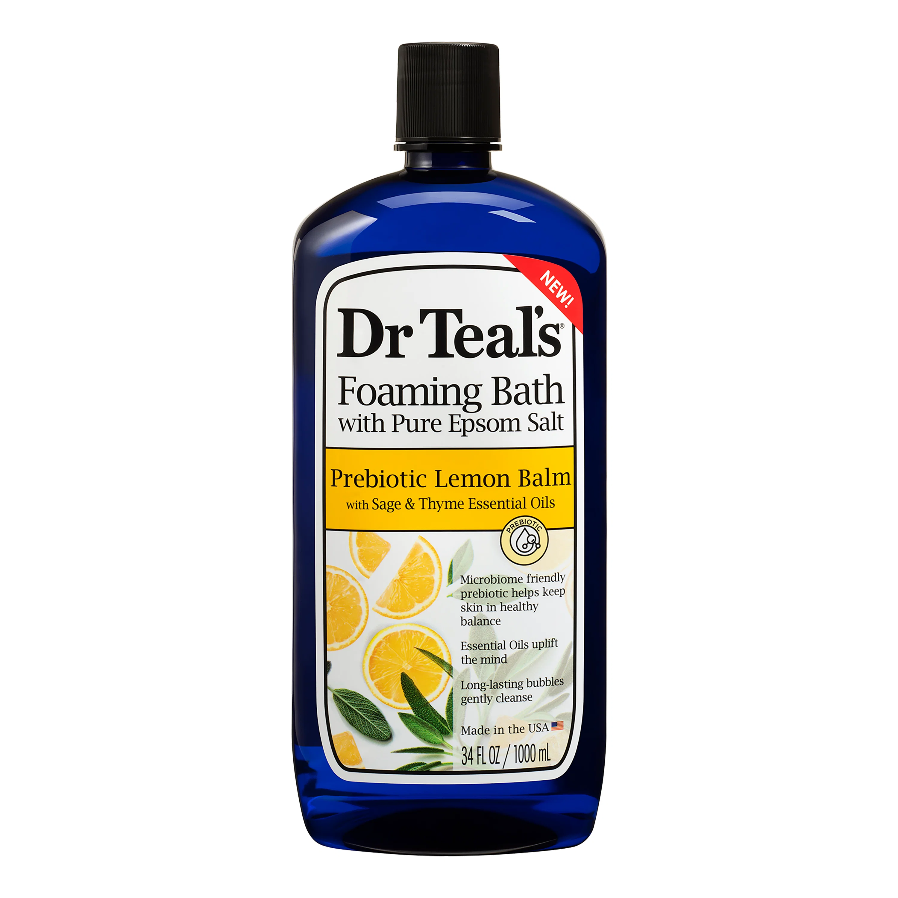 Prebiotic Lemon Balm & Sage Foaming Bath 1L