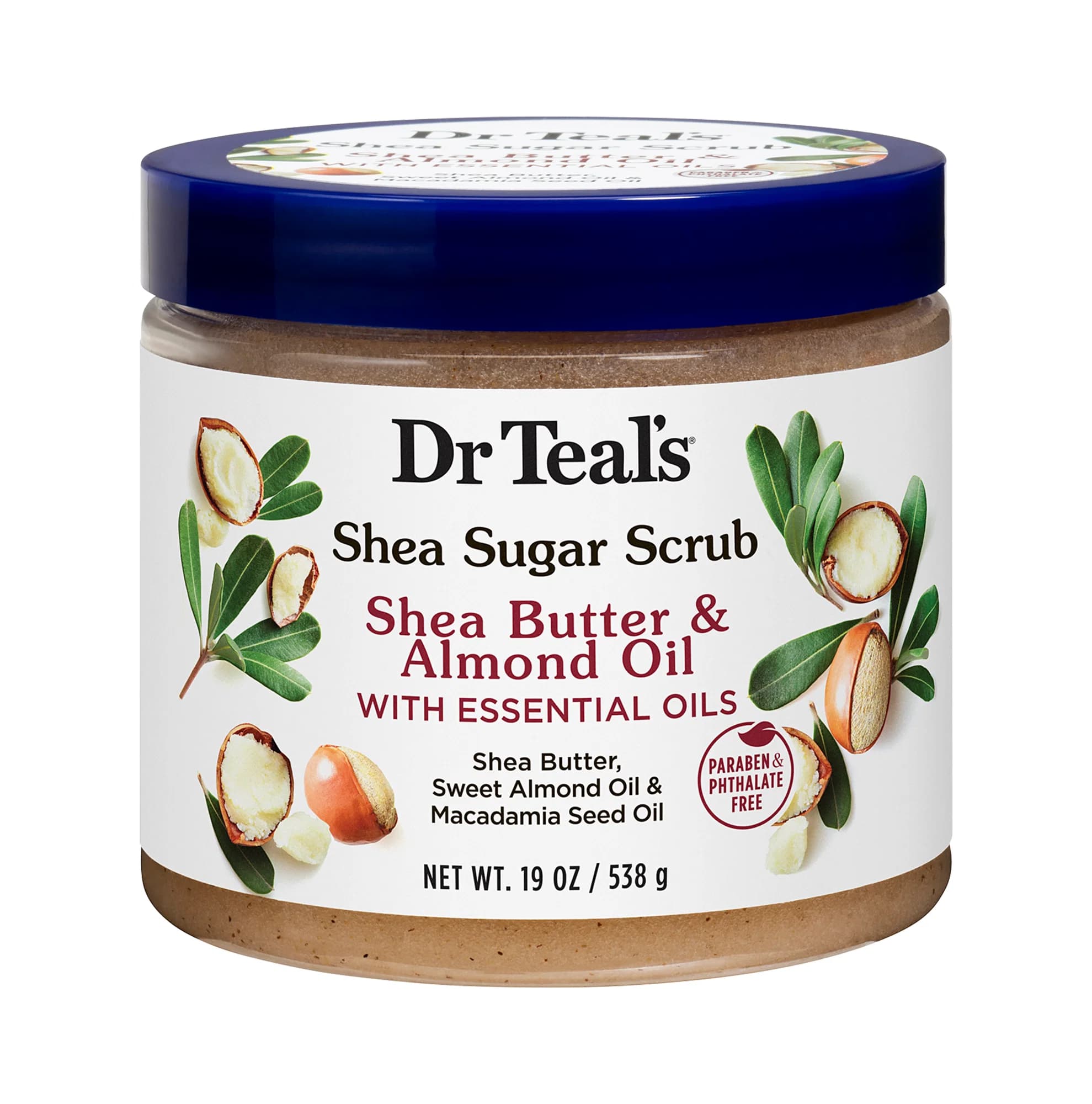 Shea Butter & Almond Oil Body Sugar Scrub 538g
