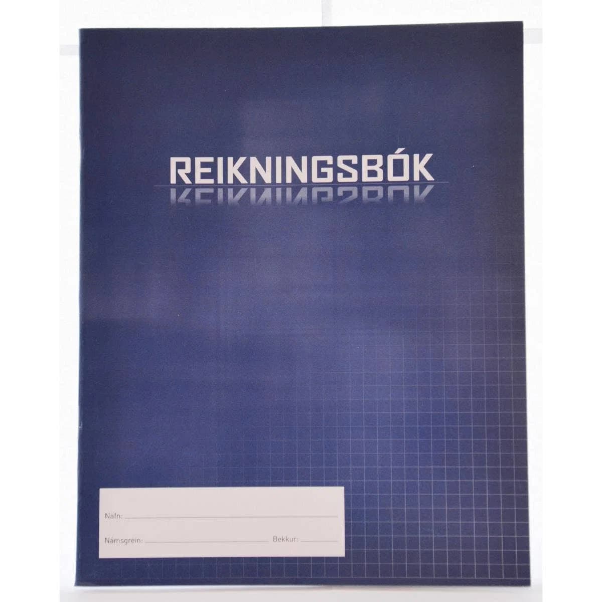 Reikningsbók vírheft 5mm blá