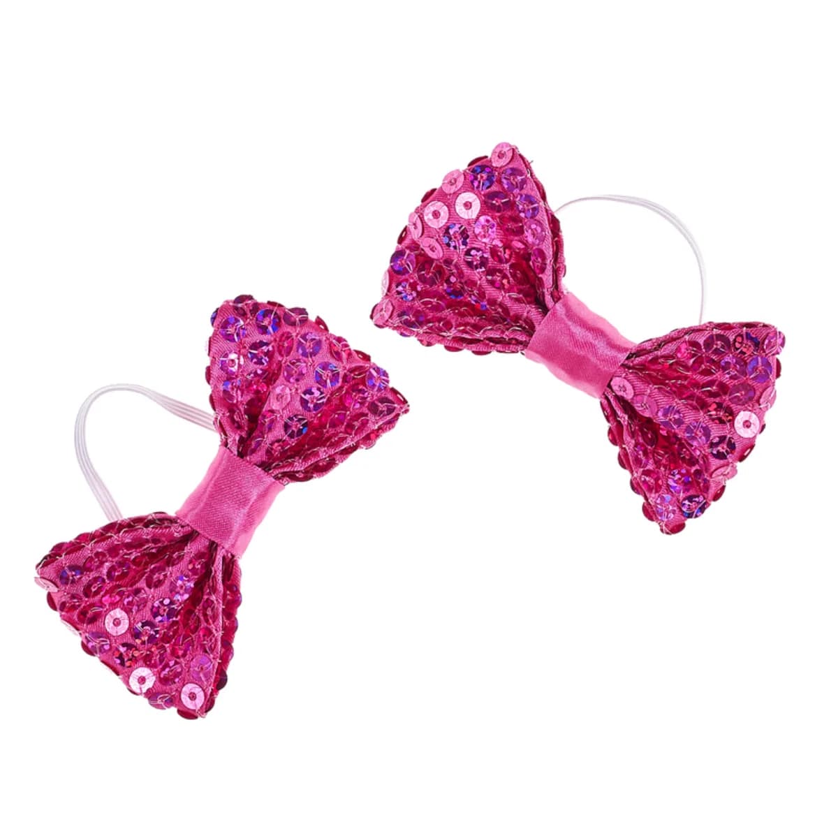 Fuchsia Sparkle Bows 2pk