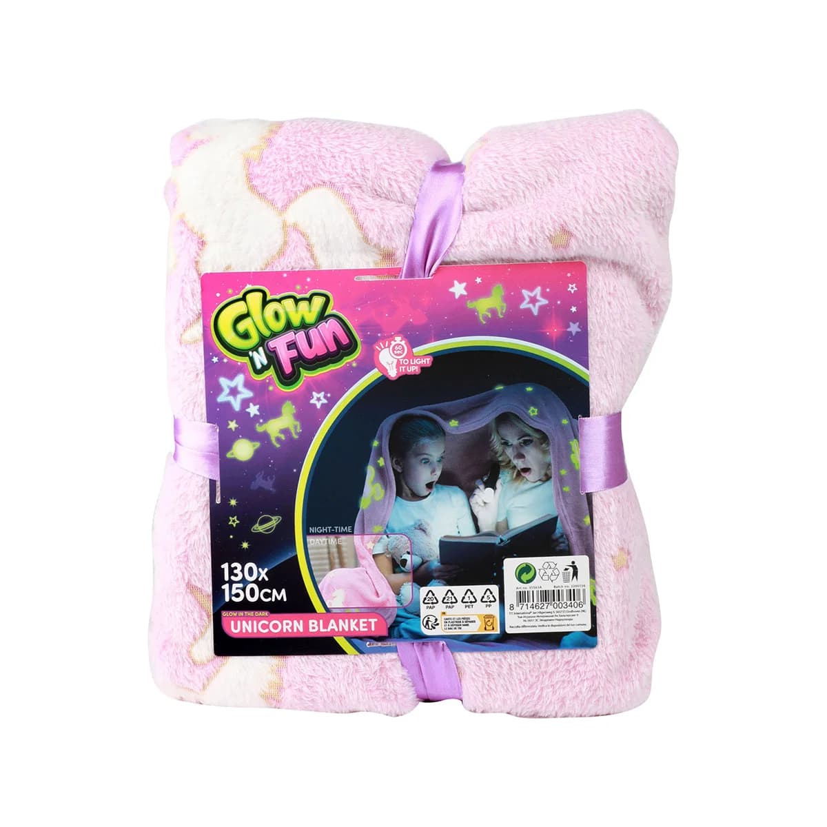Blanket Glow in the Dark Unicorn