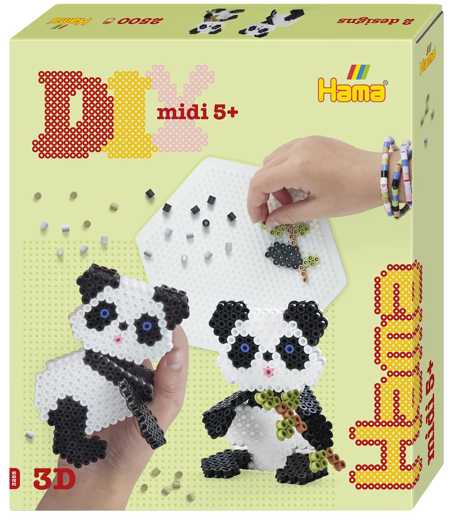 Gjafakassi 2500 stk 3D panda
