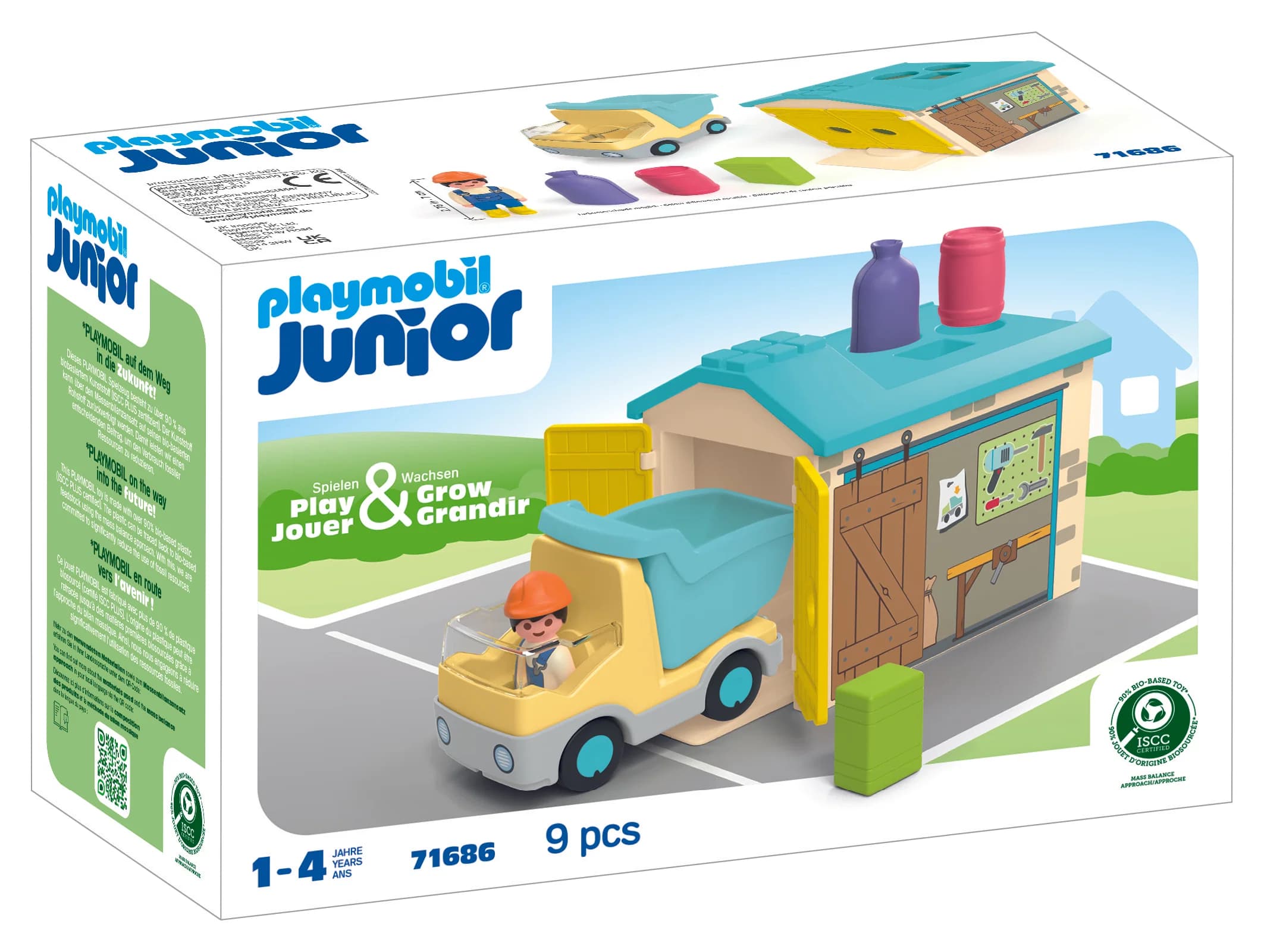 Junior vörubíll með vinnuskúr