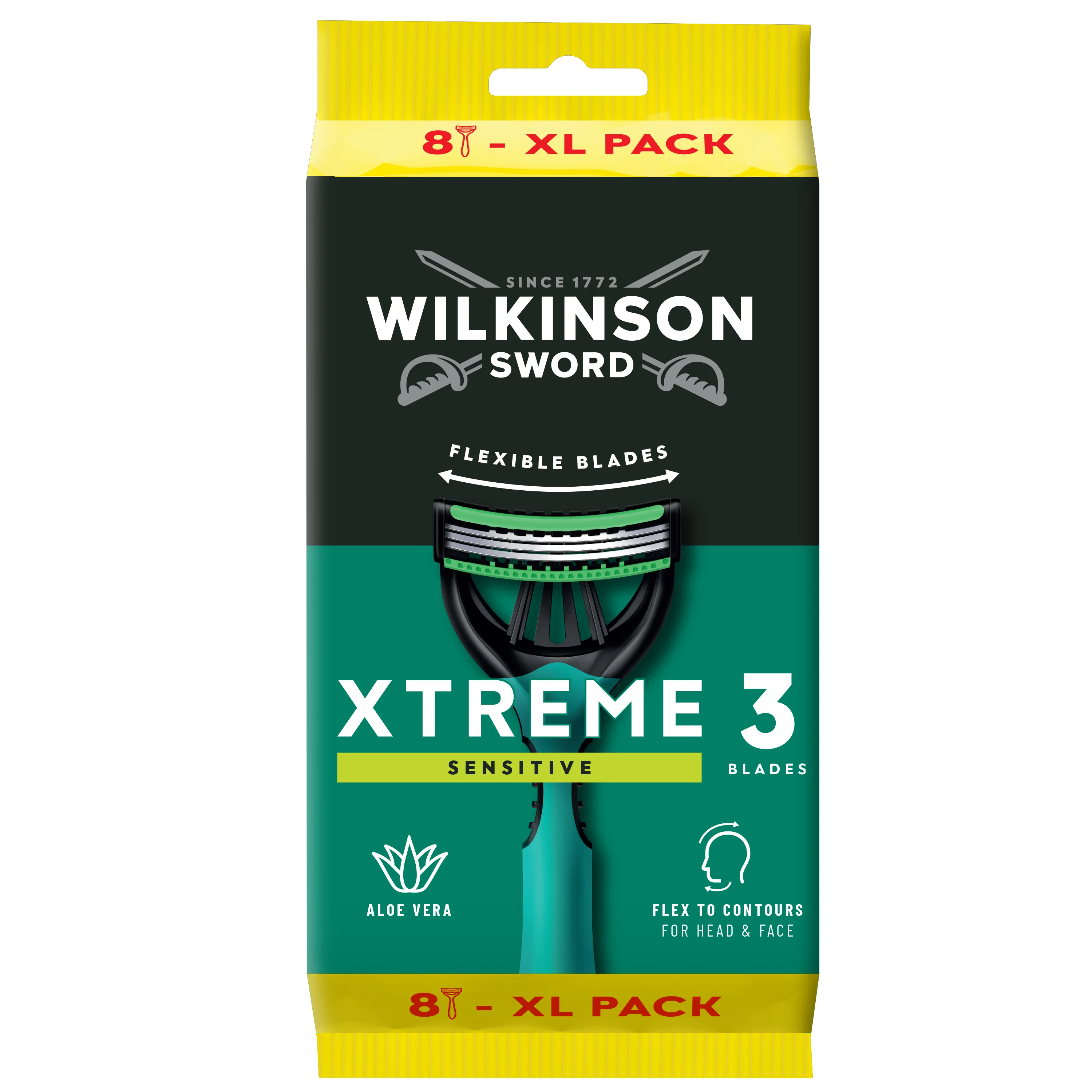 Rakvél Xtreme3 Sensitive XL 8 stk.