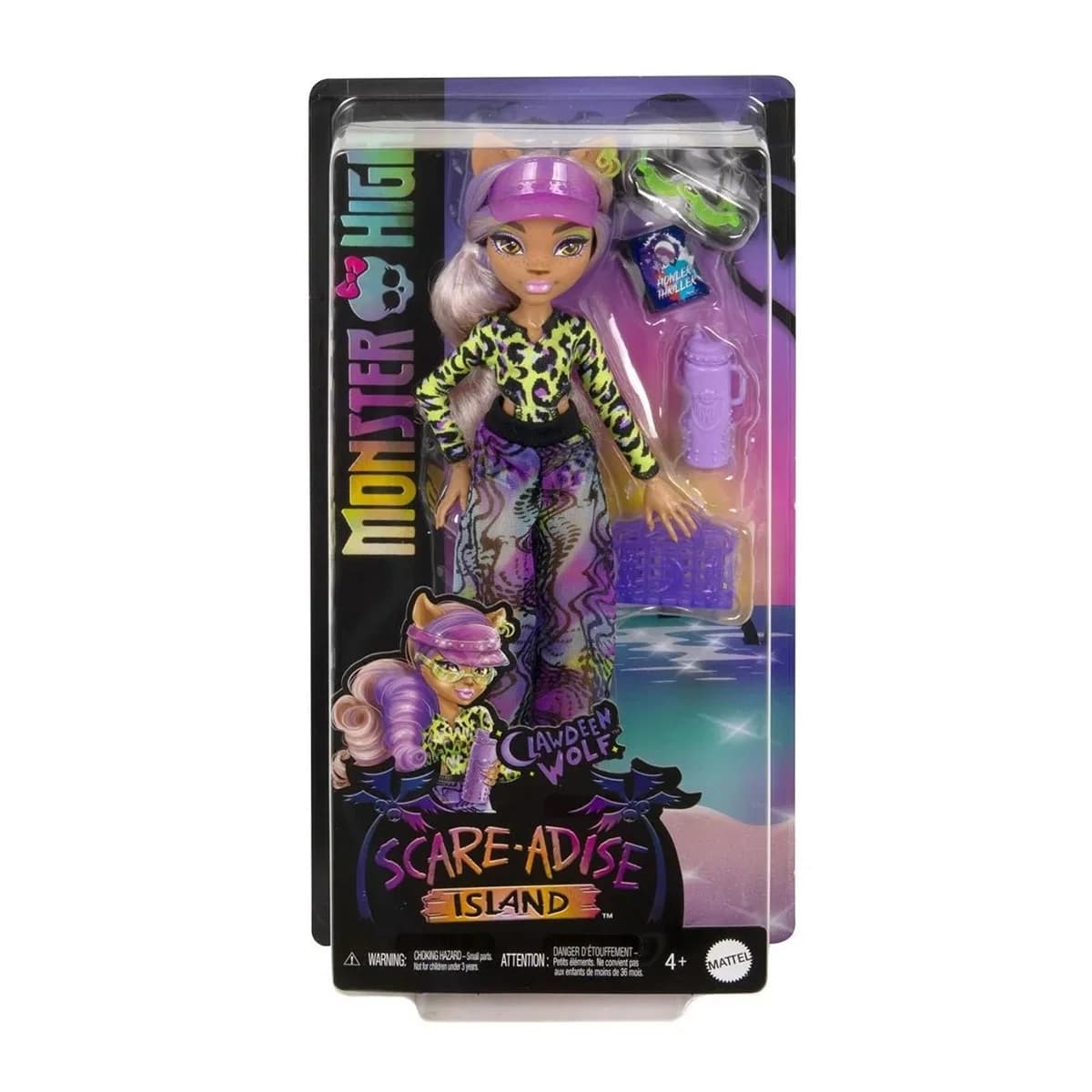 Scare Adise Island Clawdeen Wolf dúkka