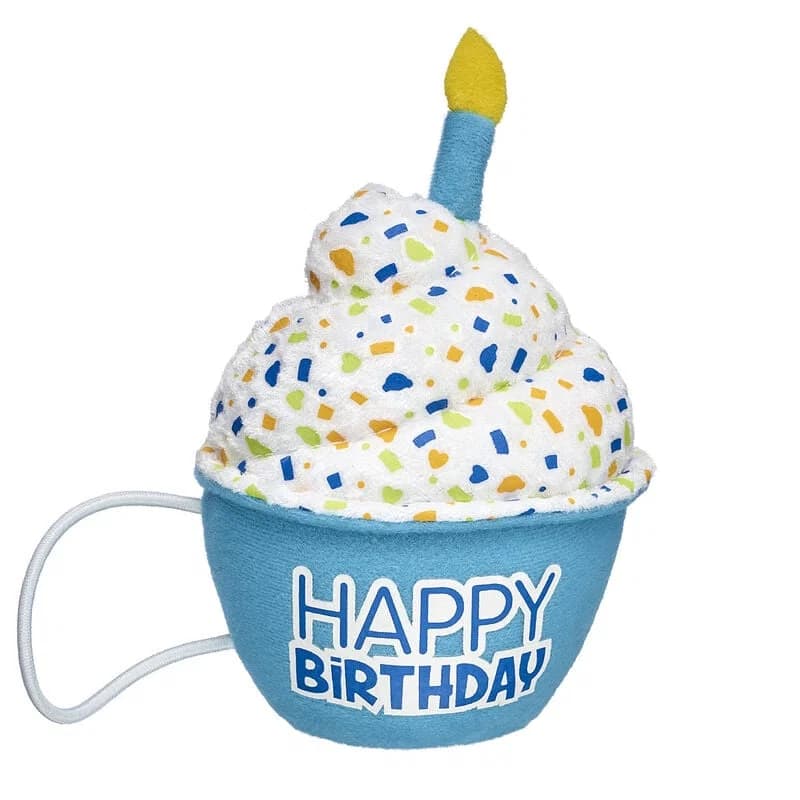 Blue B-Day Cupcake
