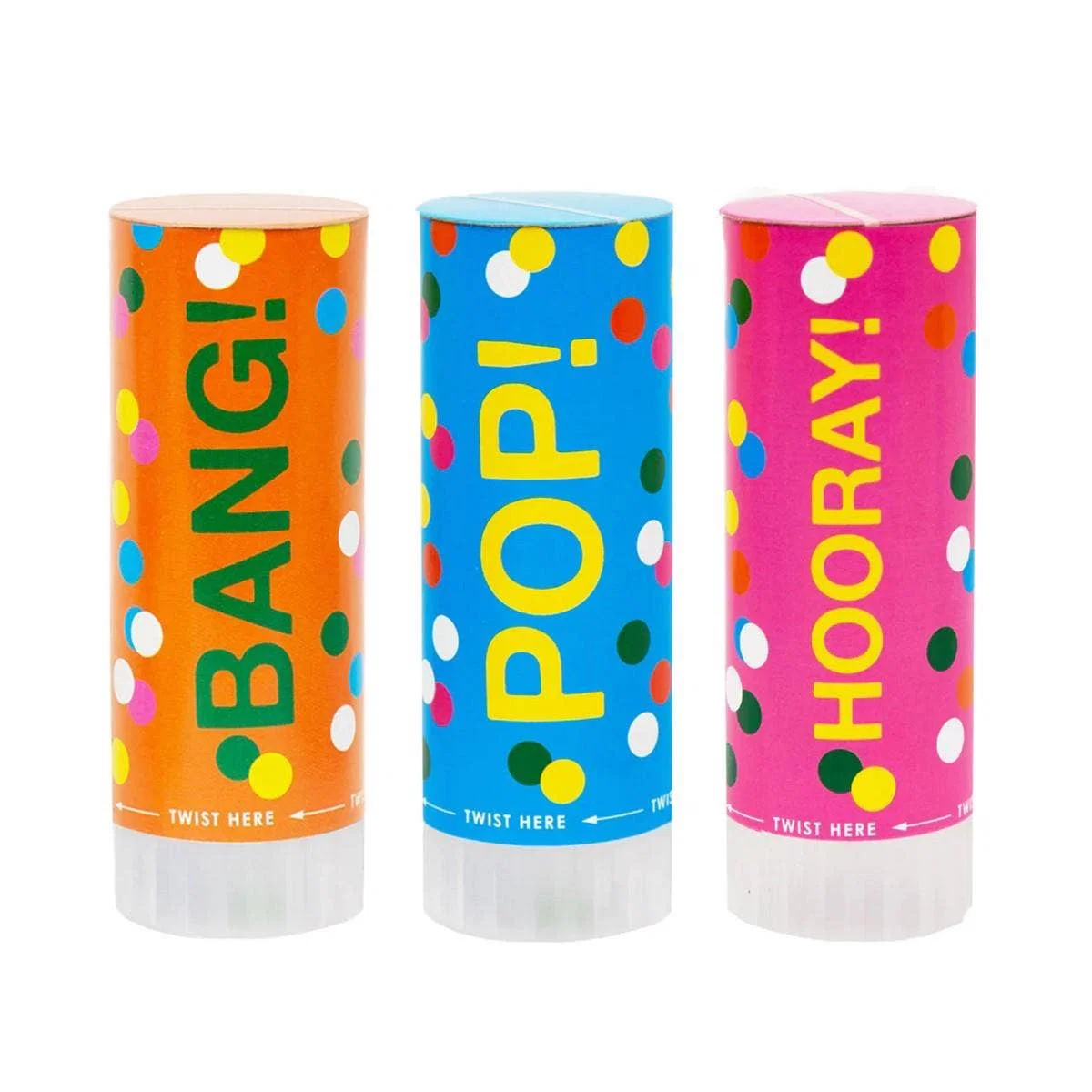 Birthday Brights - mini regnboga confetti bombur - 3 stk