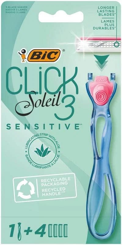 Click Soleil 3 Sensitive + 4 blöð