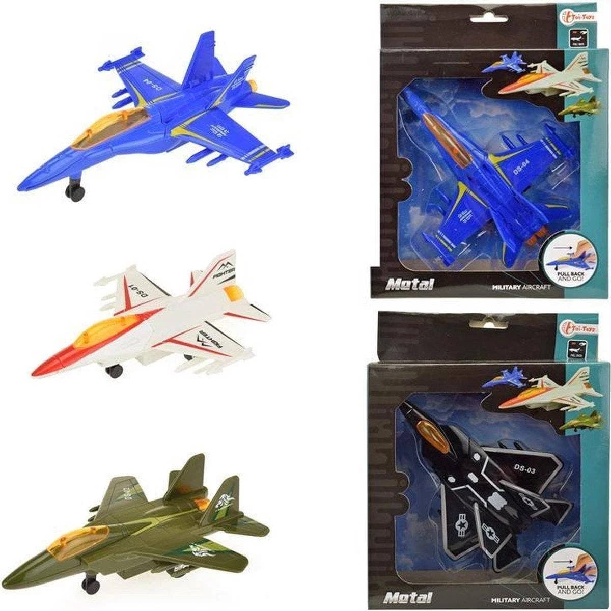 METAL Fighter Plane pull back 4teg