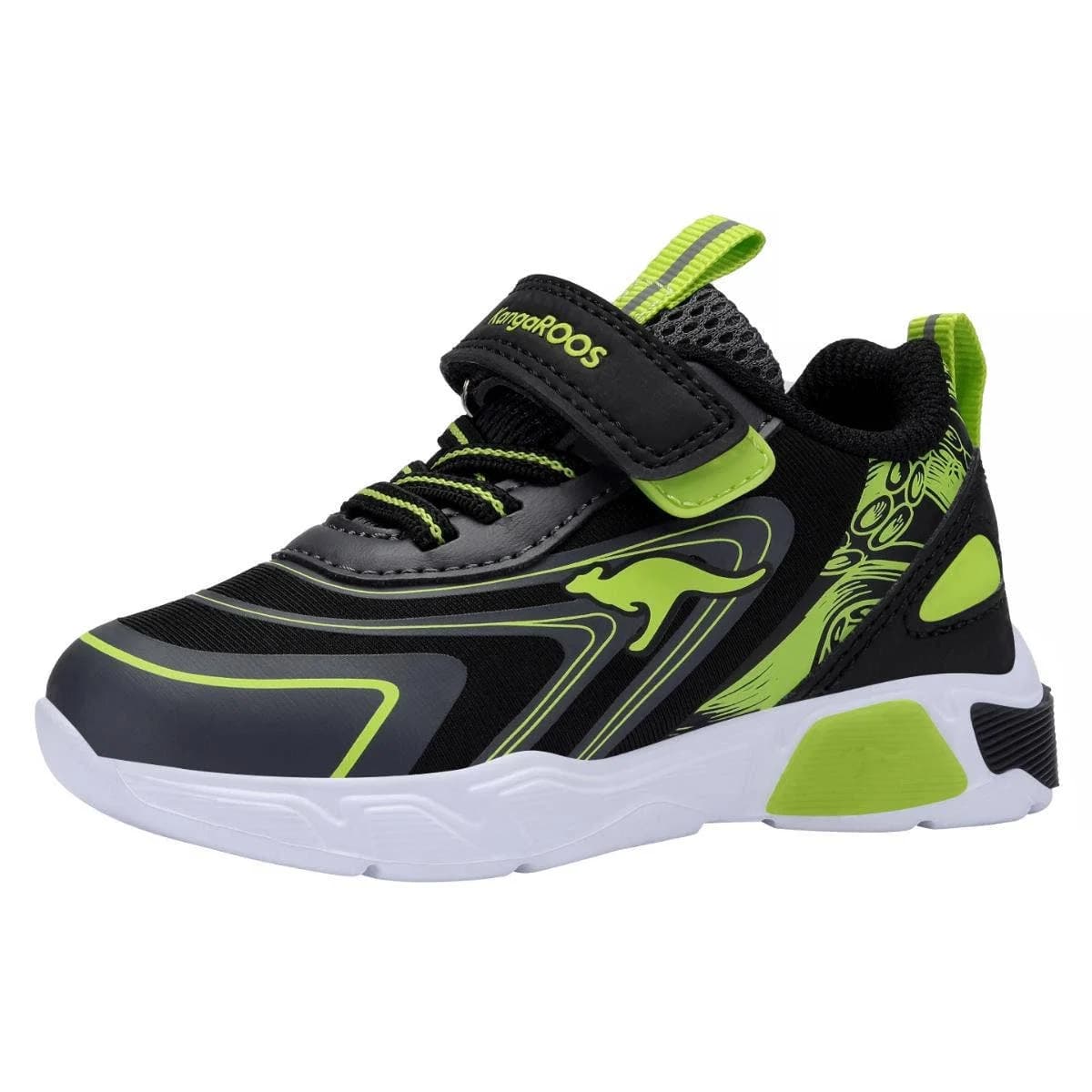 K-SLB Reef EV Strigaskór með ljósum Jet Black/Lime