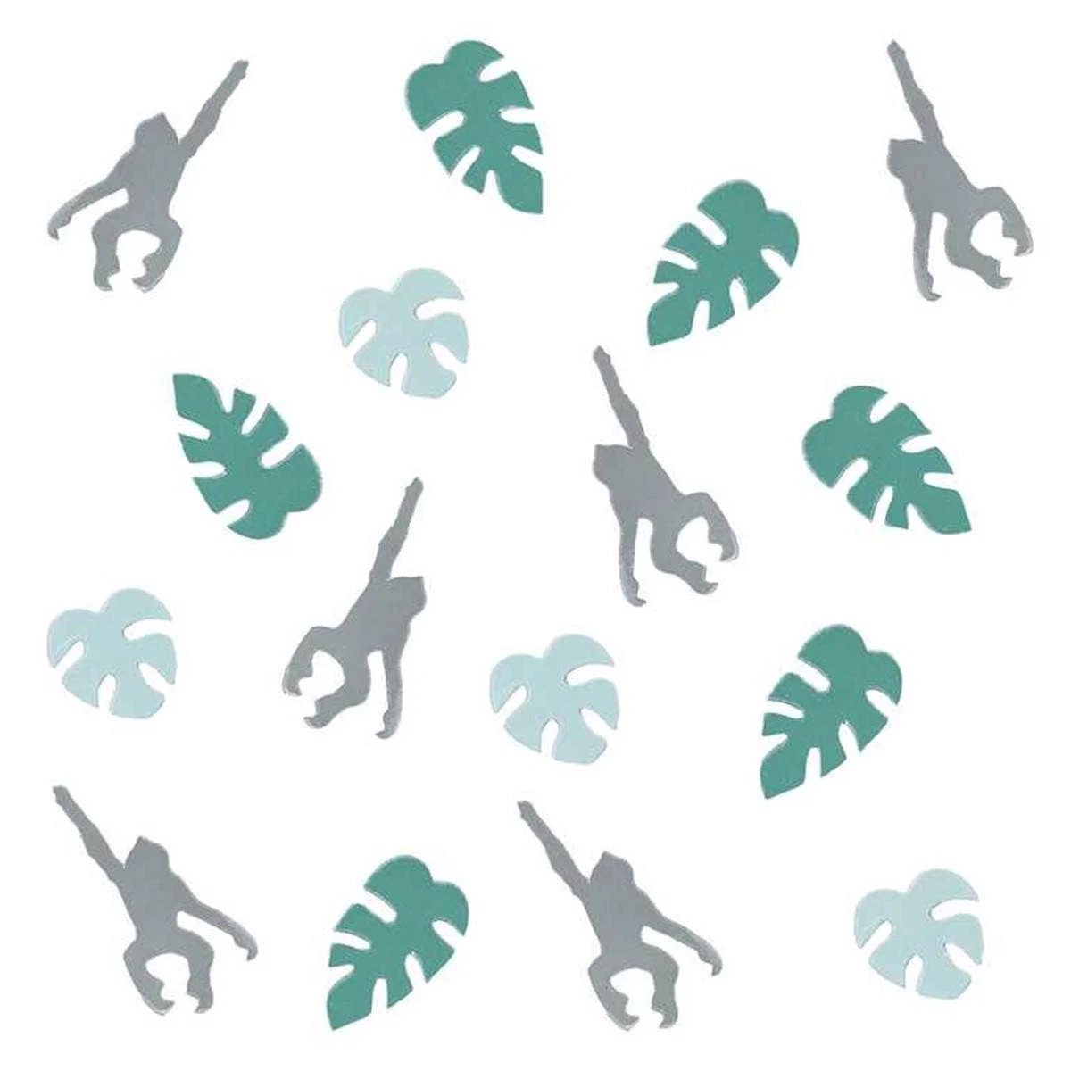 Let's Go Wild - Laufa og apa confetti