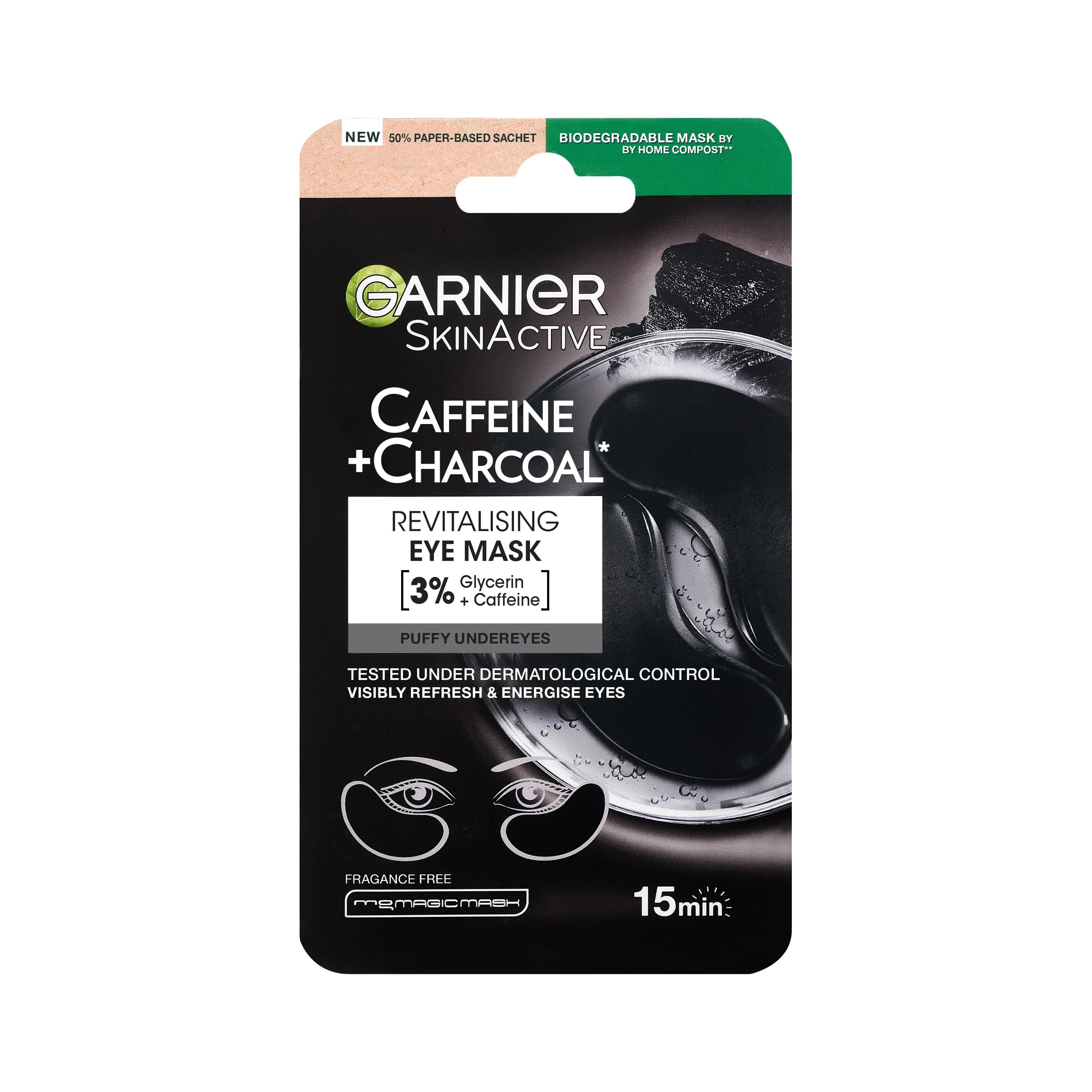 Caffeine + Charcoal Eye Mask