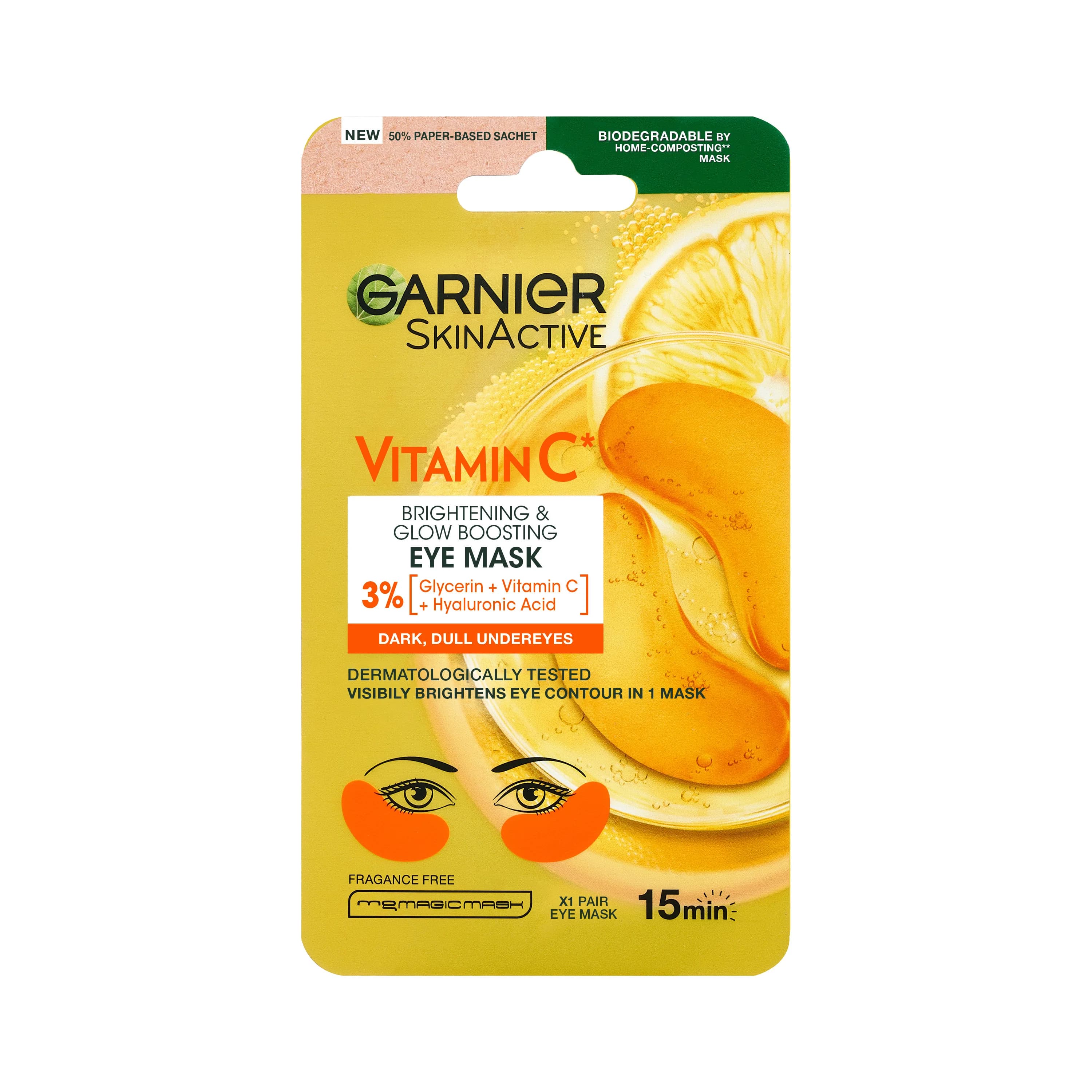 Vitamin C Bright & Glow Depuff Eye Mask