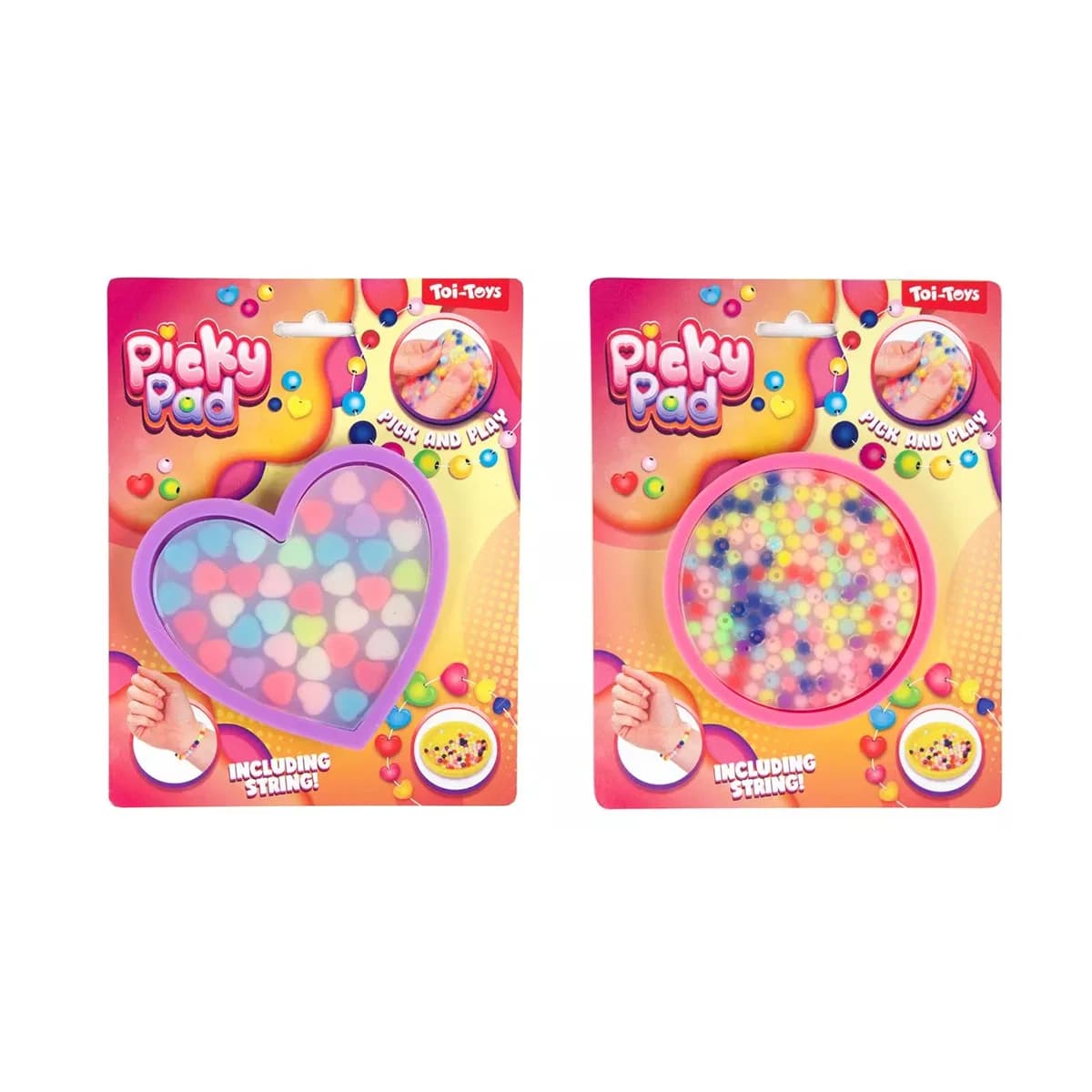 Picky Pad Heart Circle with Beads