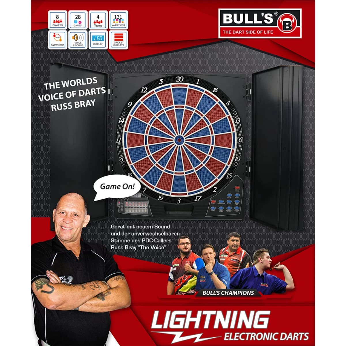 Lightning Electronic Soft-Tip Dartboard