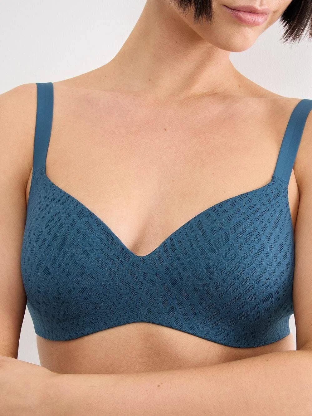 Sloggi Zero Feel Bliss The Up Tshirtbra Blár S-XL