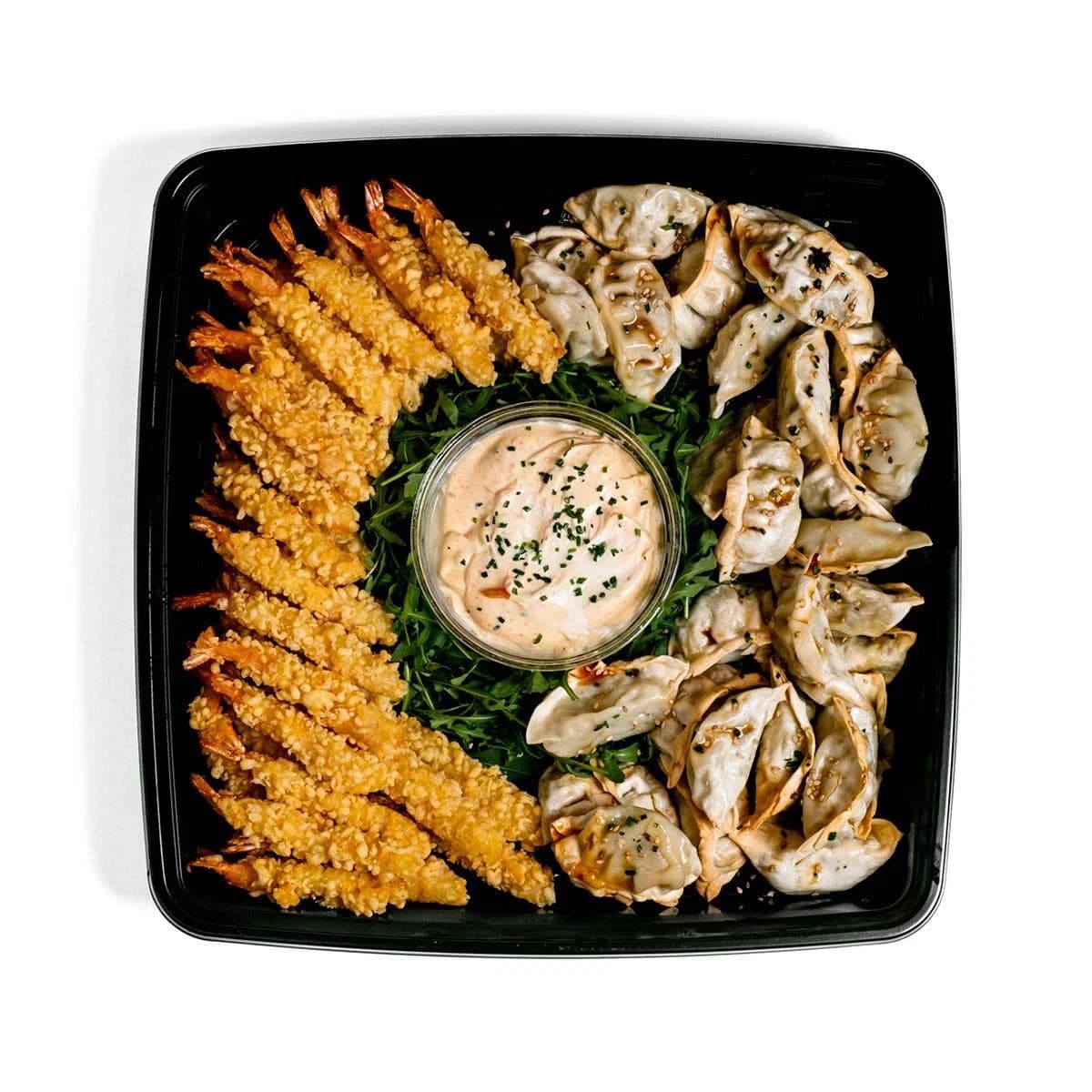 Tempura risarækur og Gyoza, 70 bitar