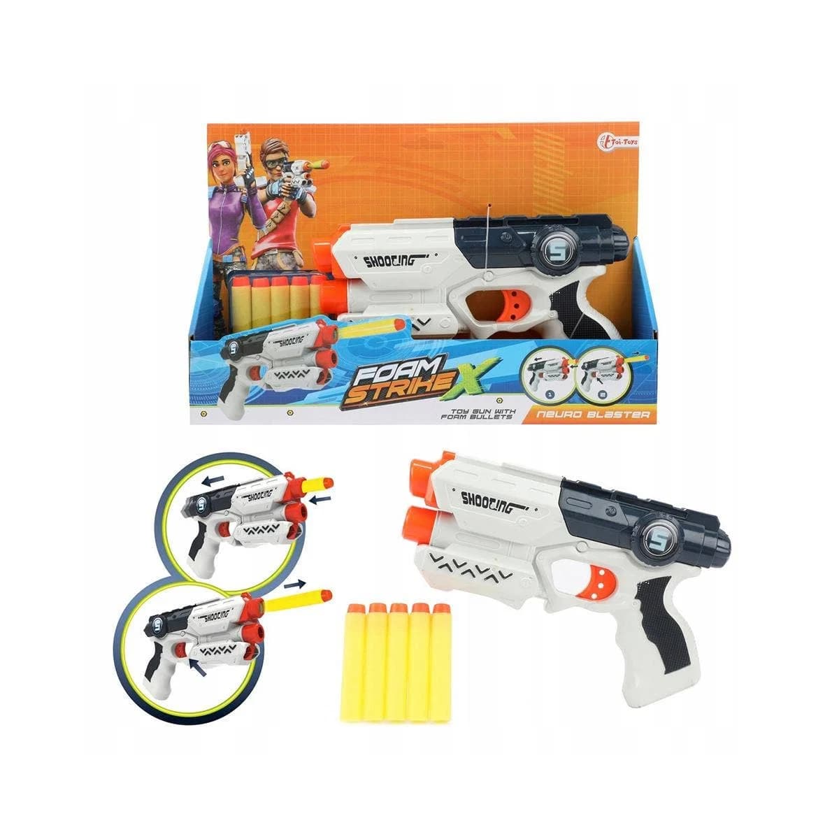 Blaster Pistol White
