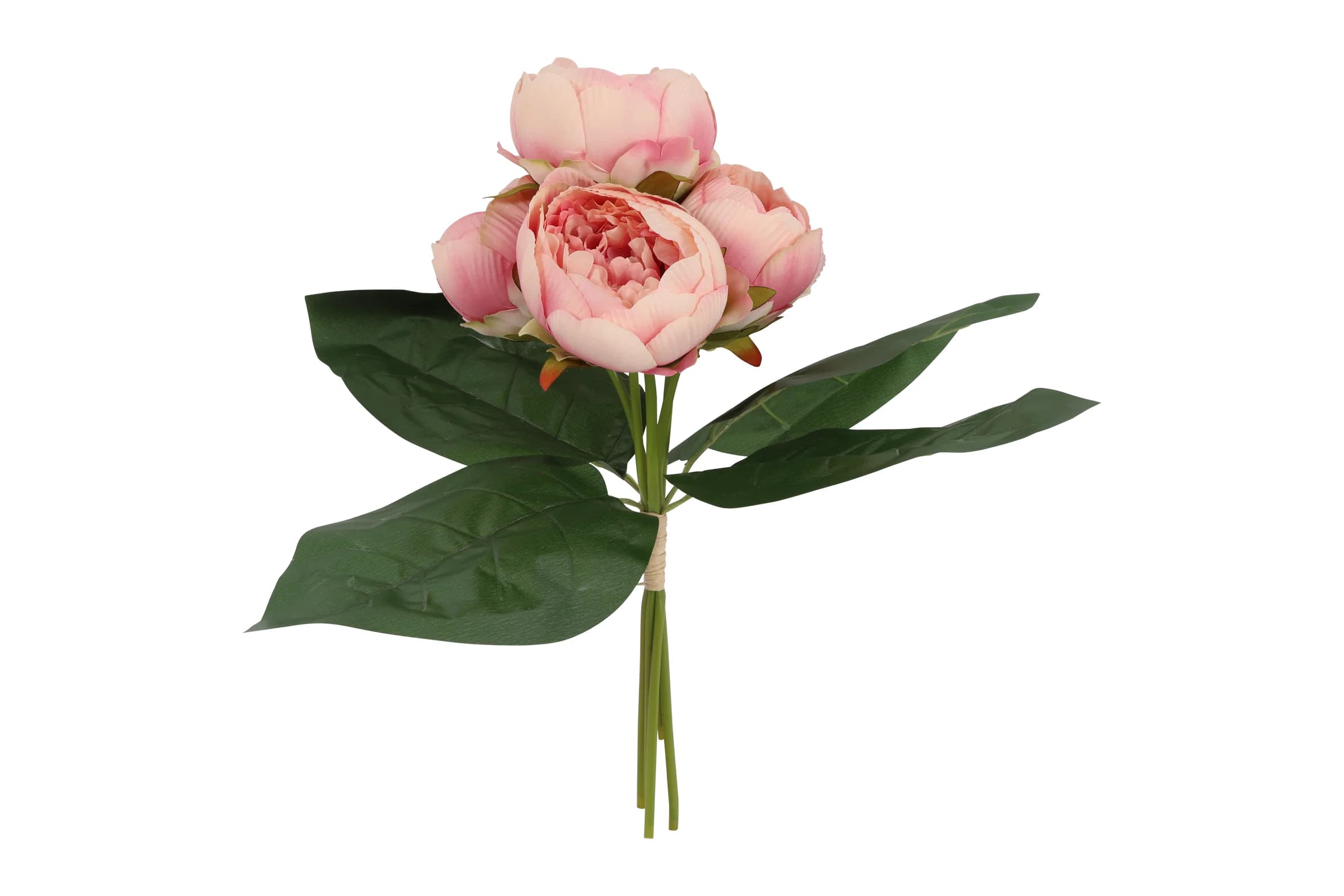 Silkiblóm Peony búnt
