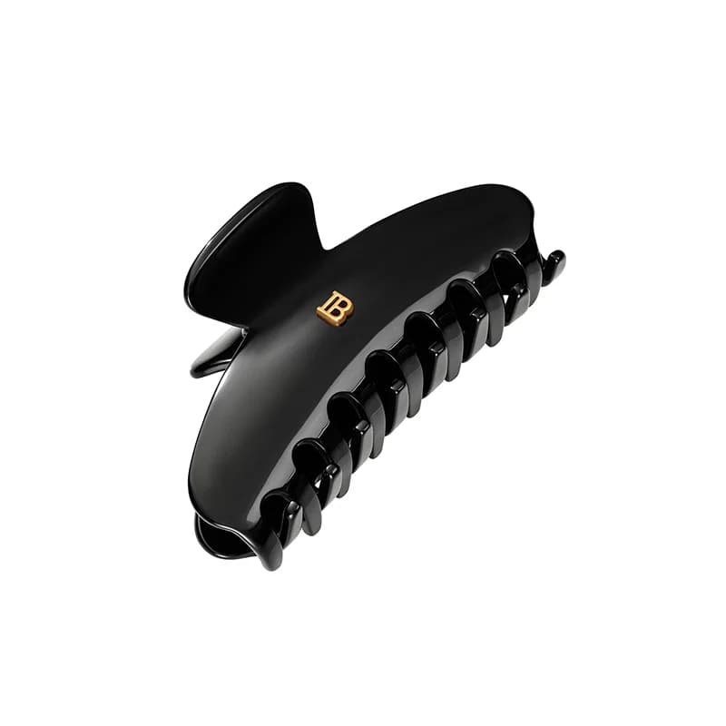 Cellulose Acetate Pince à cheveux Medium Black