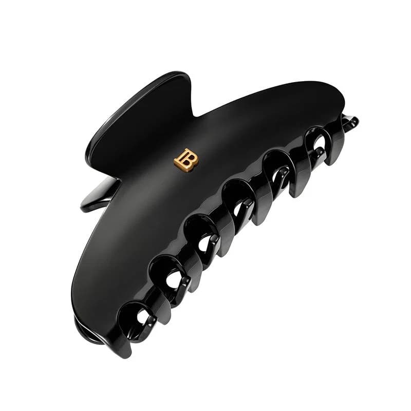Cellulose Acetate Pince à cheveux Large Black