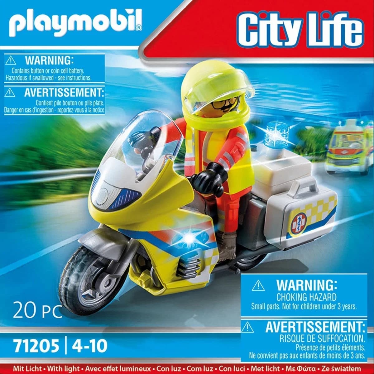 City life Sjúkraflutningamaður á mótorh
