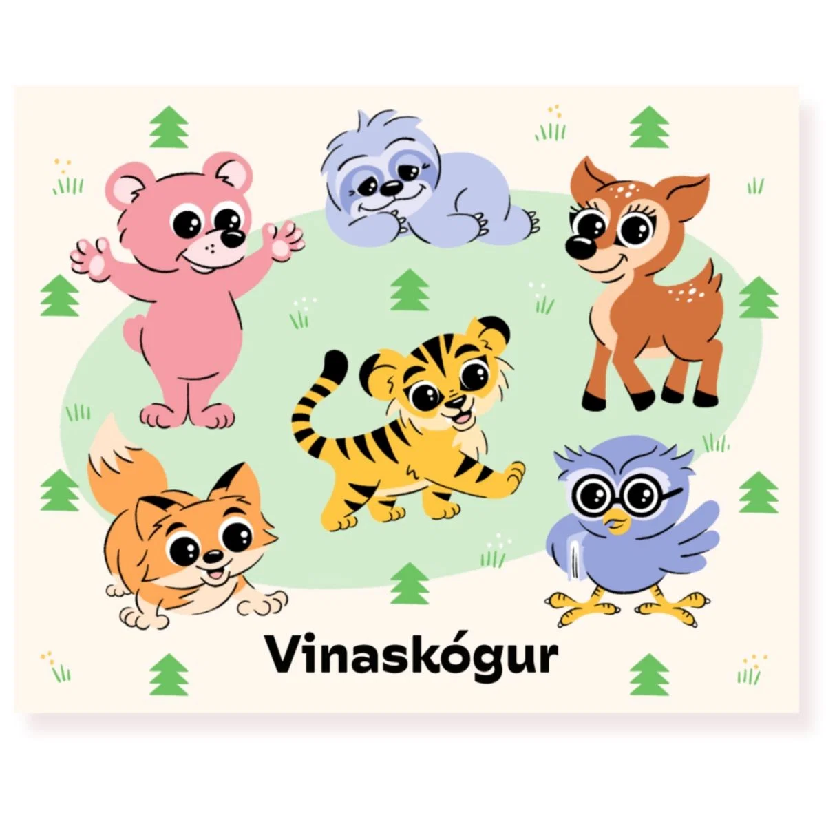 Vinaskógur Spil Fyrir Börn