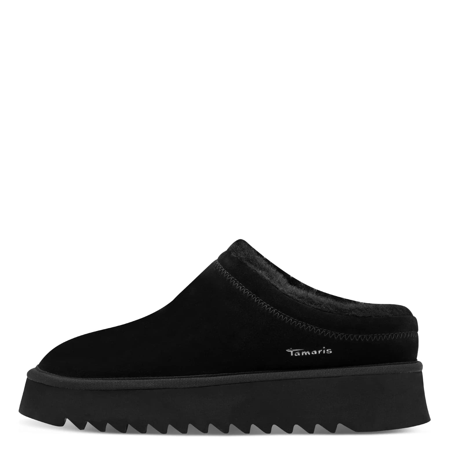 Loðskór opnir Black