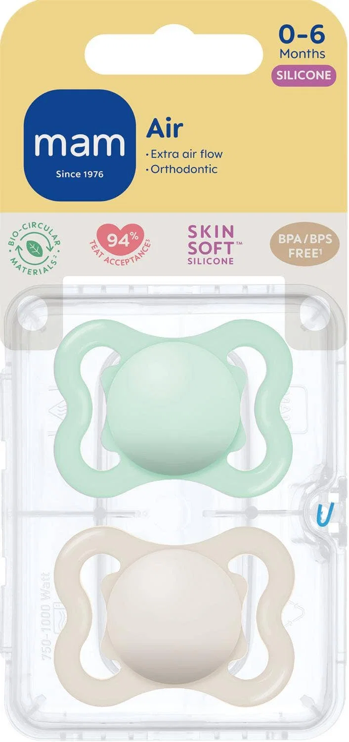 Snuð Air Silicone Blátt 2stk