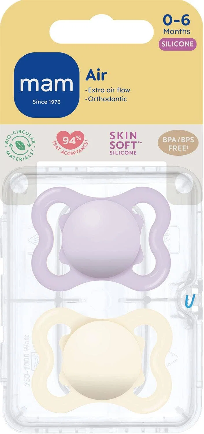 Snuð Air Silicone Bleikt 2stk