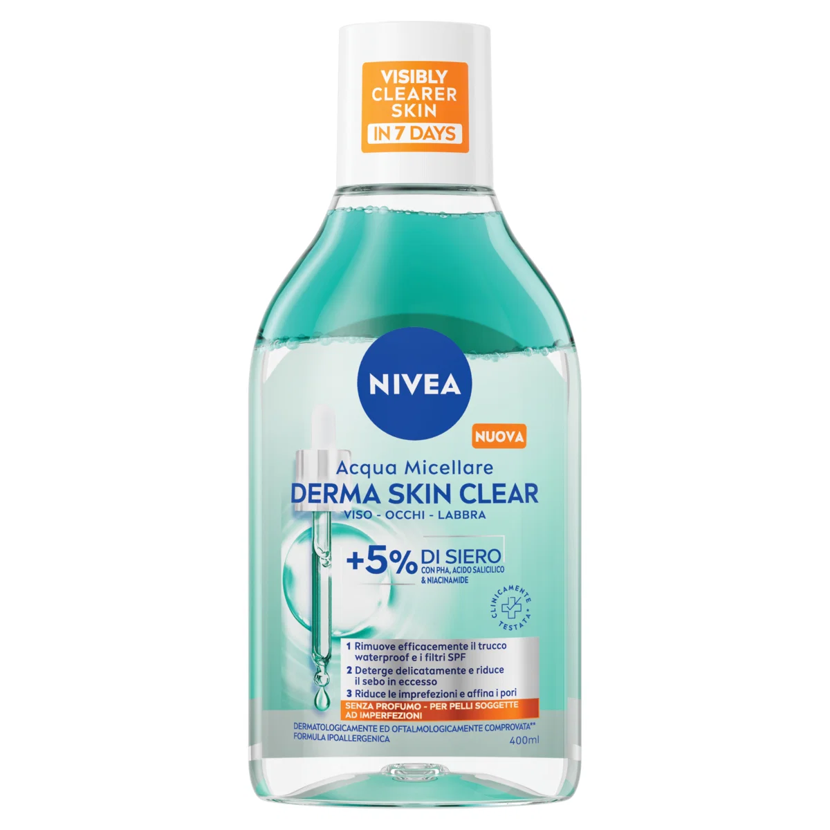 Derma Skin Clear Micellar Water +5% Serum 400ml