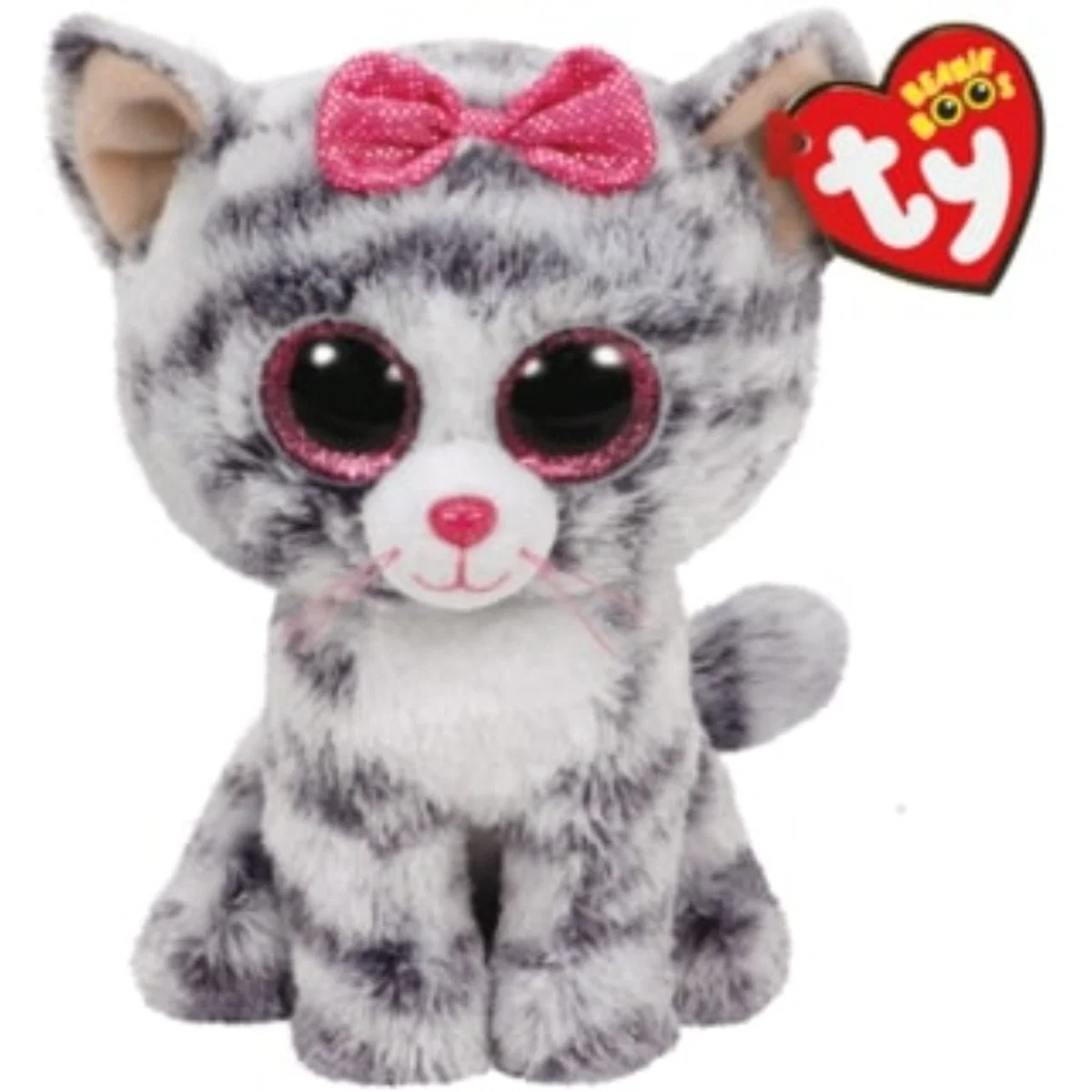 Beanie Boo, Kiki Grey Cat 15cm