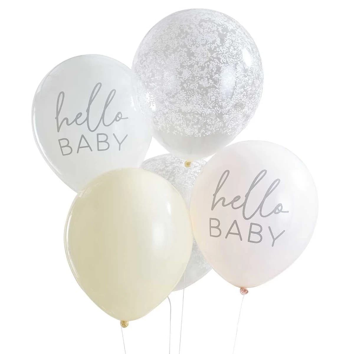 Hello Baby pastel blöðrur