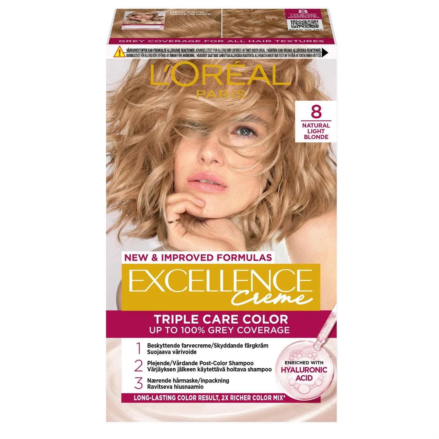 Excellence 8 Natural Blonde Hair