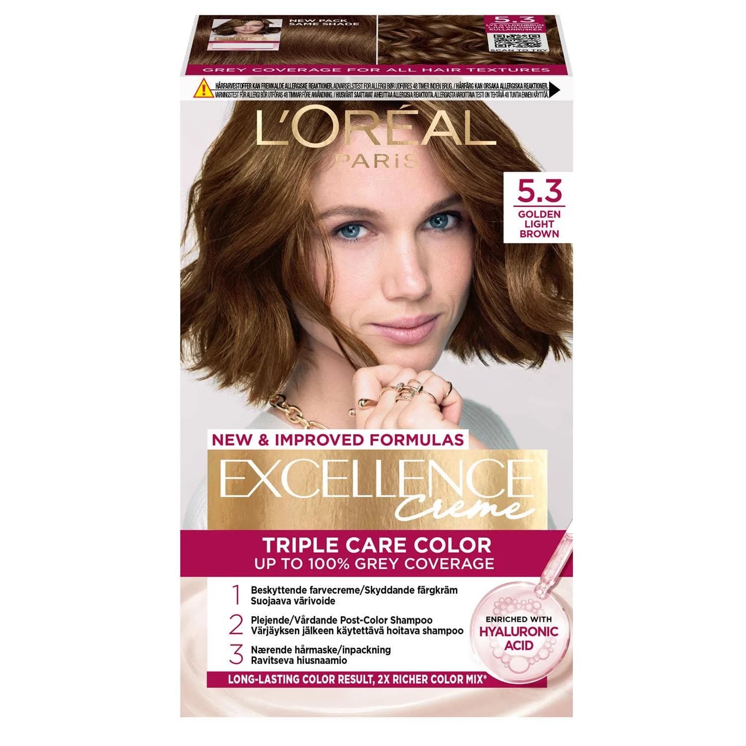 Excellence 5.3 Natural Golden Brown Hair