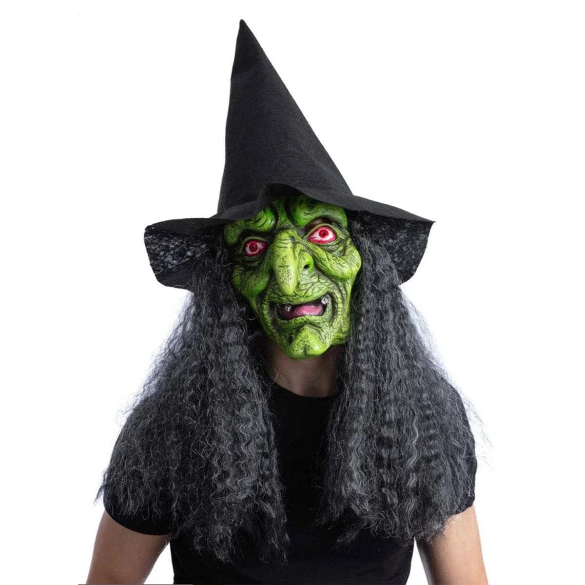 Green Wicked Witch Latex Mask