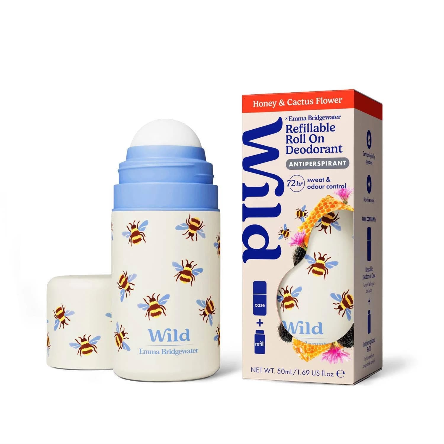 Roll On Svitalyktaeyðir - Bee Case - Honey & Cactusflower 50ml