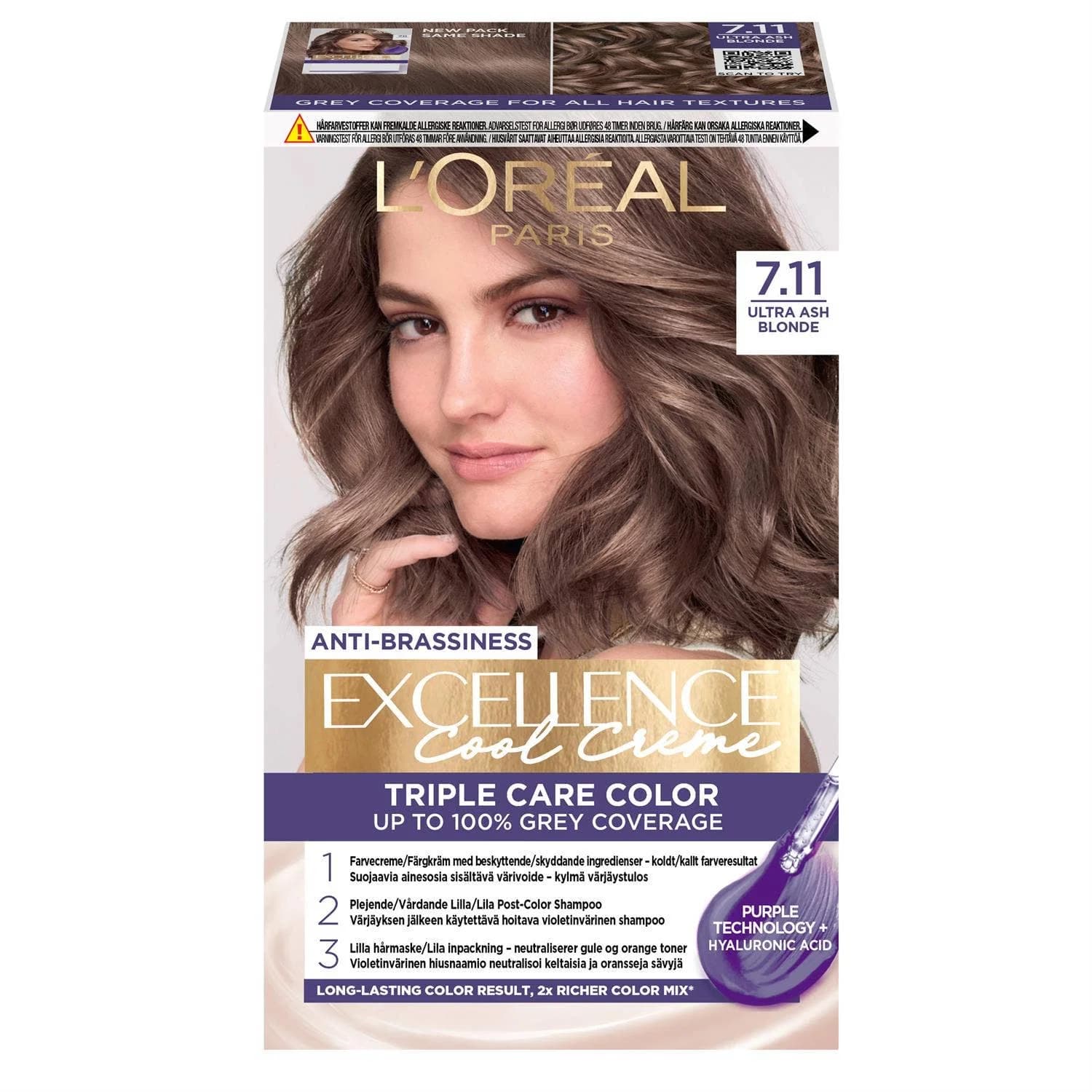 Excellence Cool 7.11 Ultra Ash Blonde