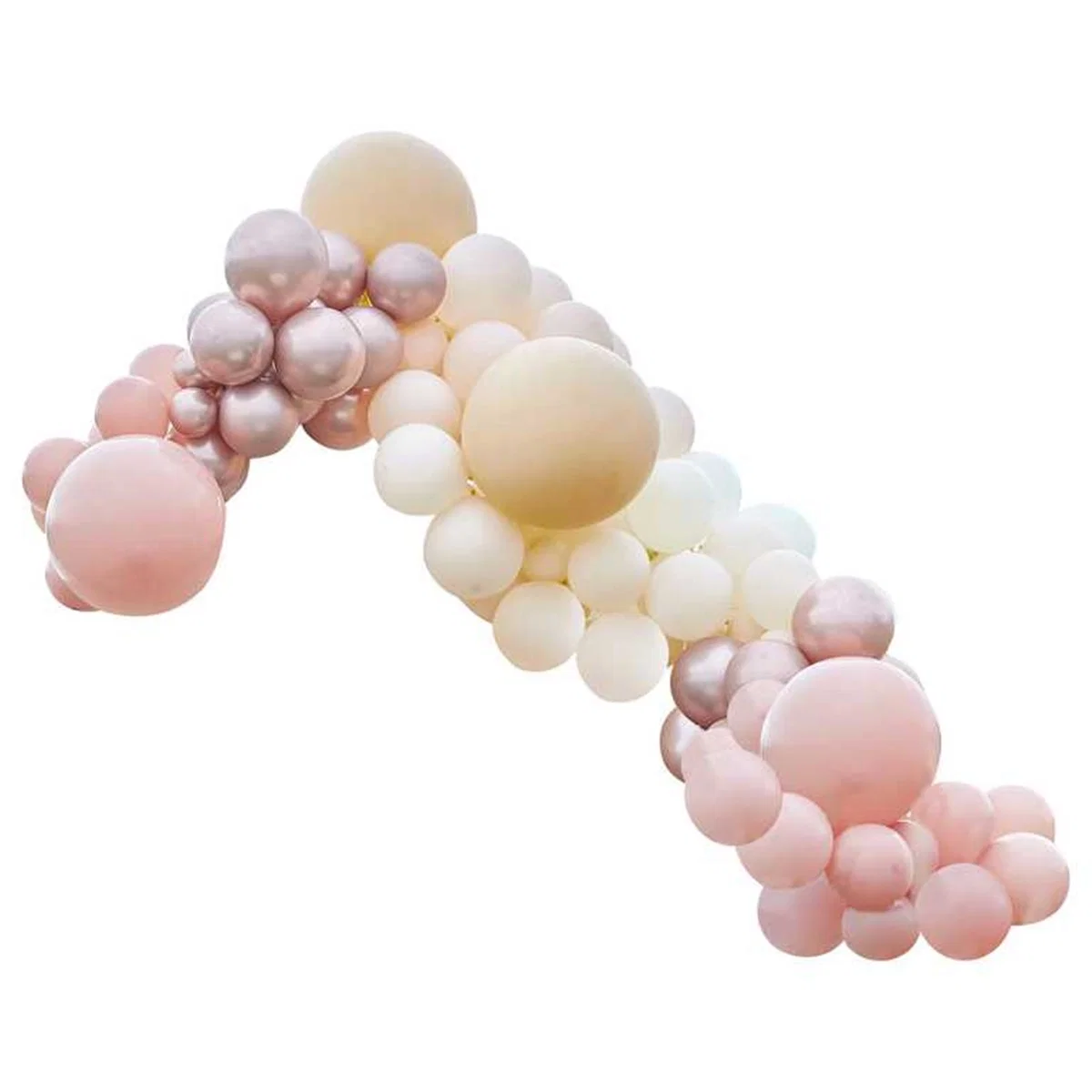 Mix It Up - Ferskju og nude blöðruskreyting - kit