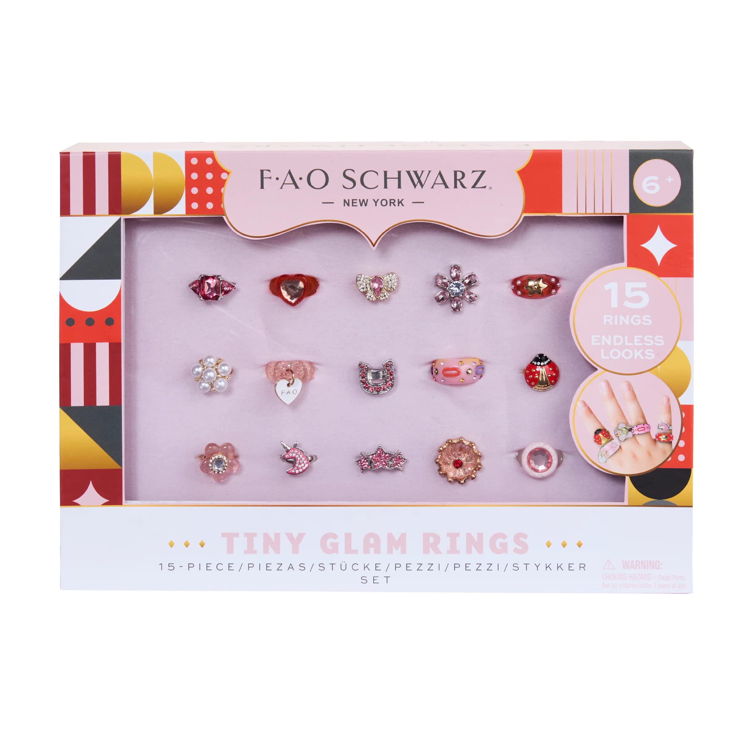 Kids Glam Ring Set