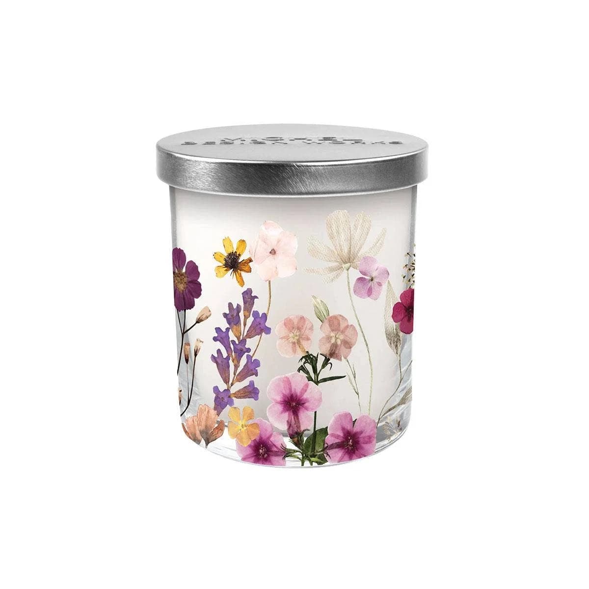 Candle Pressed Flowers