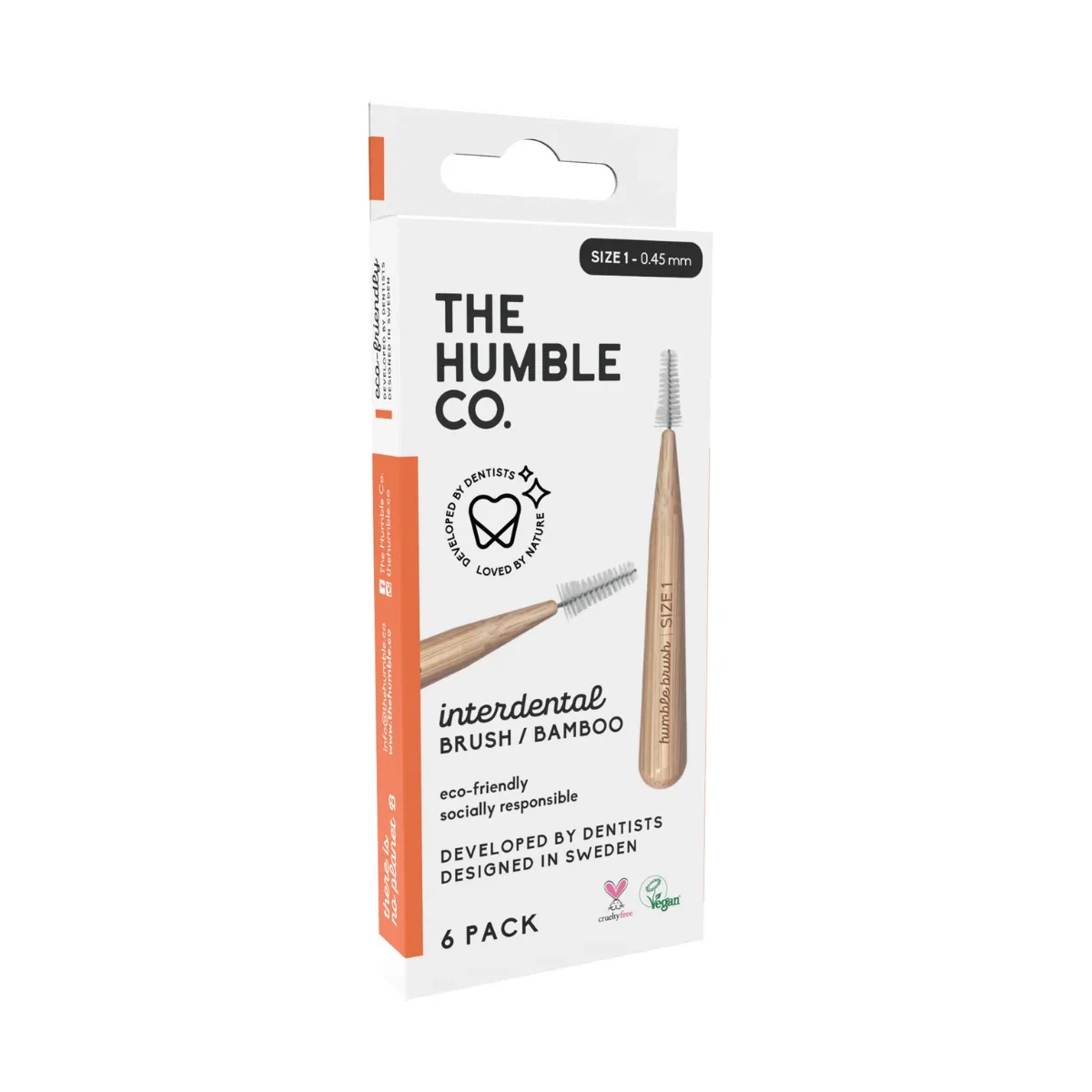 Interdental Bamboo Brush 6pack