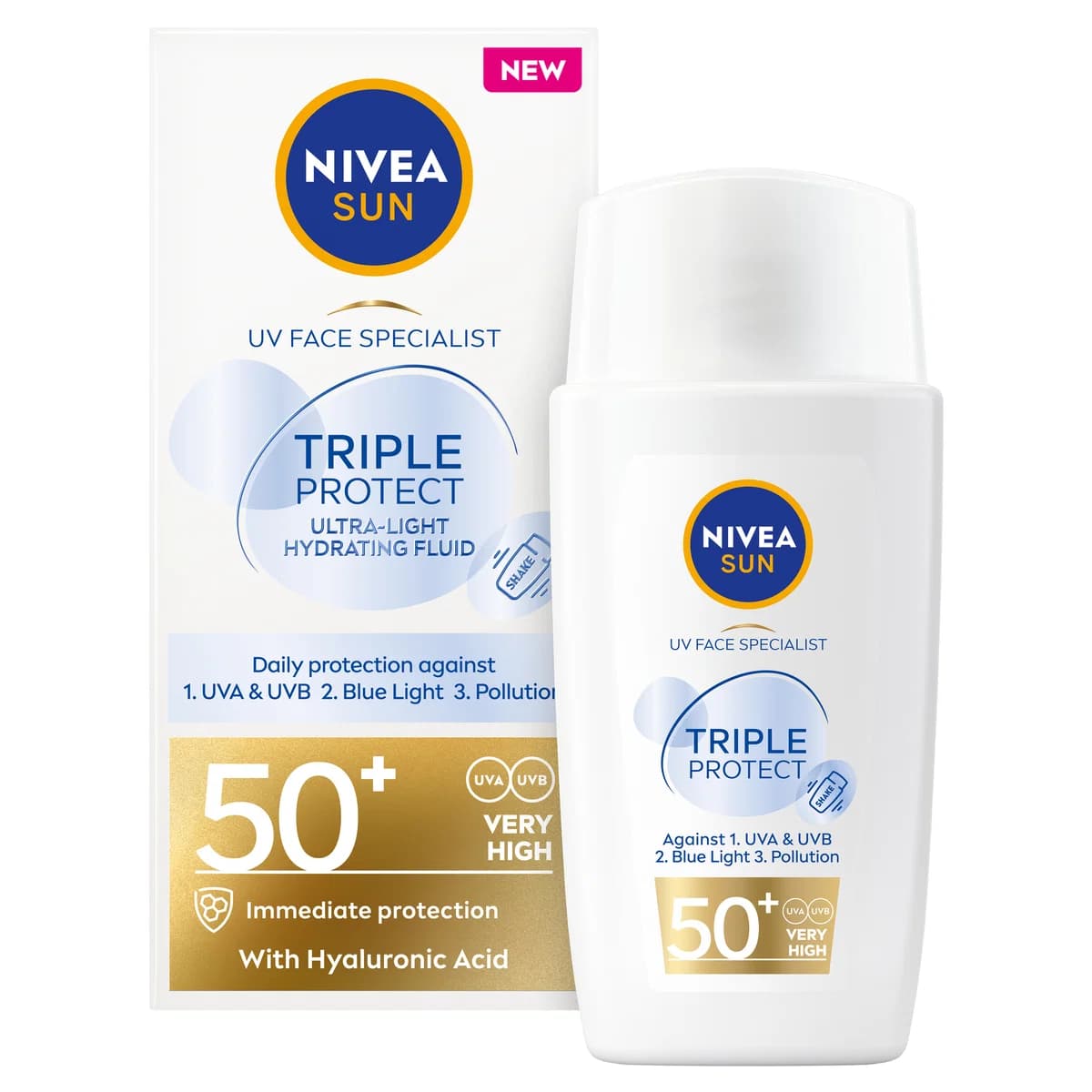 Sun UV Face Triple Protect 50+ Ultra Light 40ml
