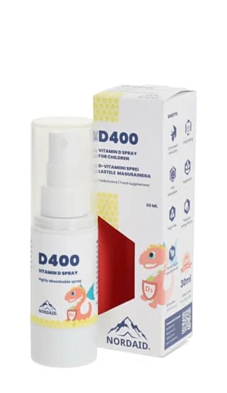 D3 400iu Munnúði 3-12 ára | 200 dagskammtar