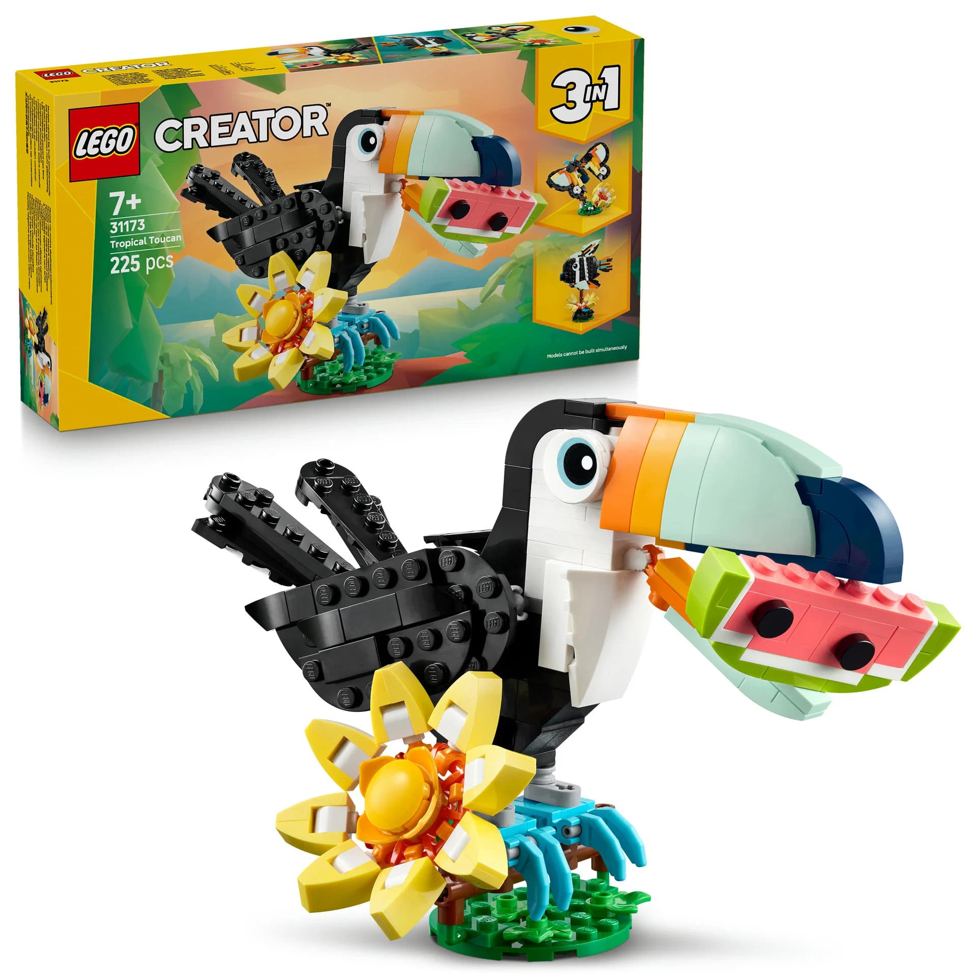 CREATOR 3in1 Villt dýr: Suðrænn Túkann