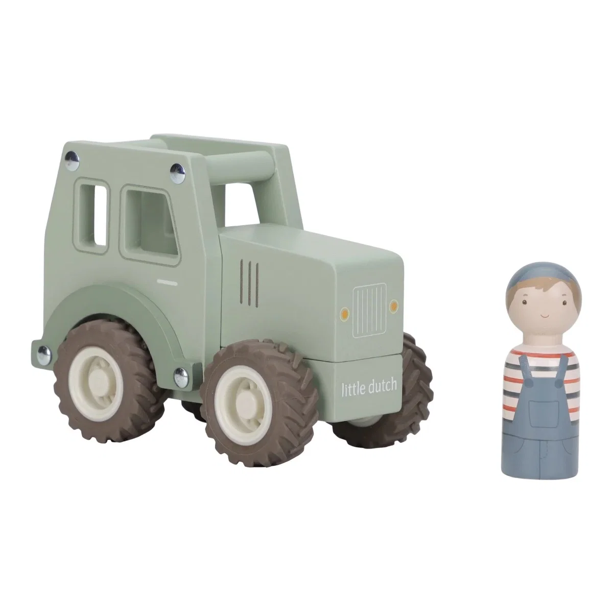 Traktor lítill með fígúru