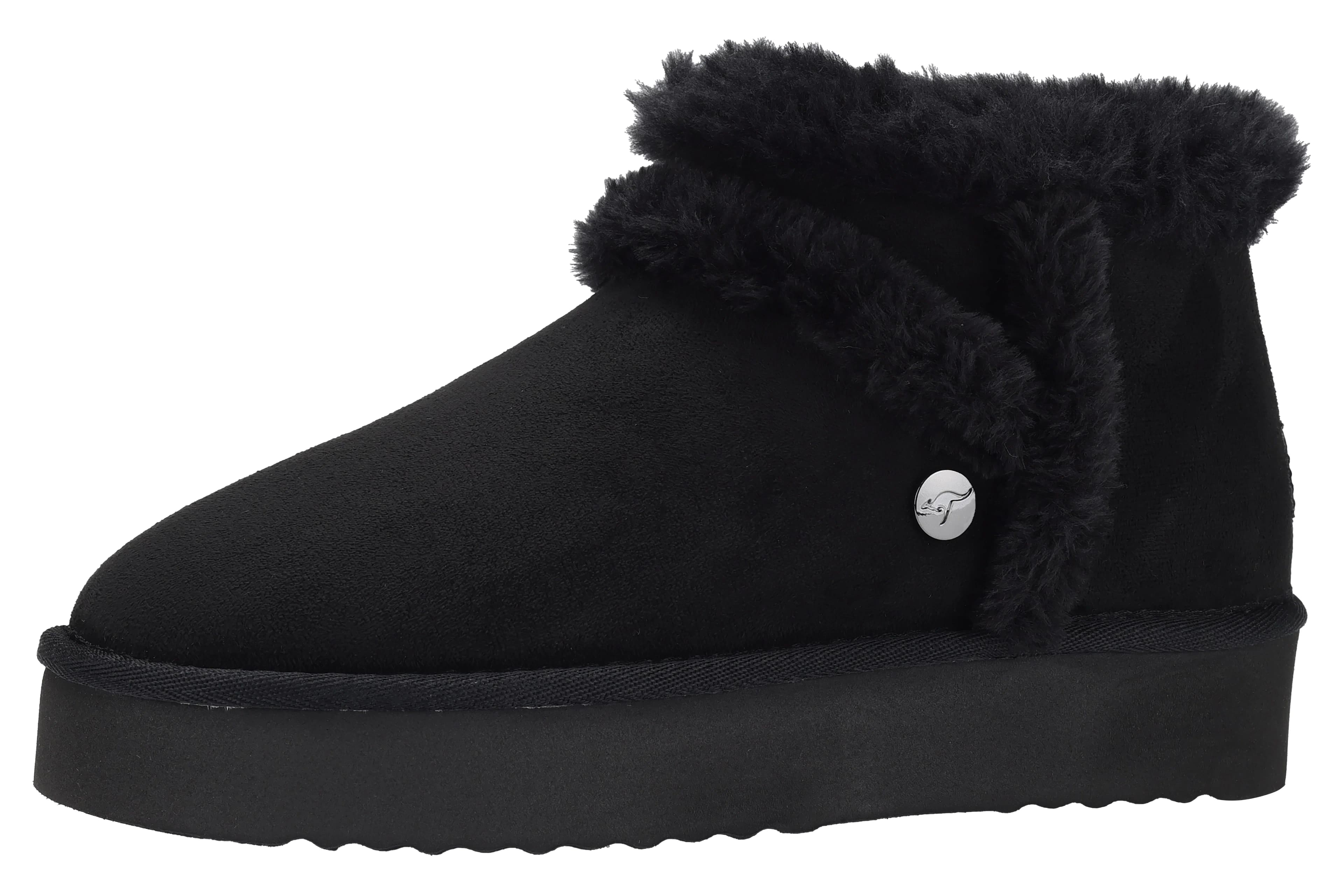 Loðskór K-UW Platform Jet Black
